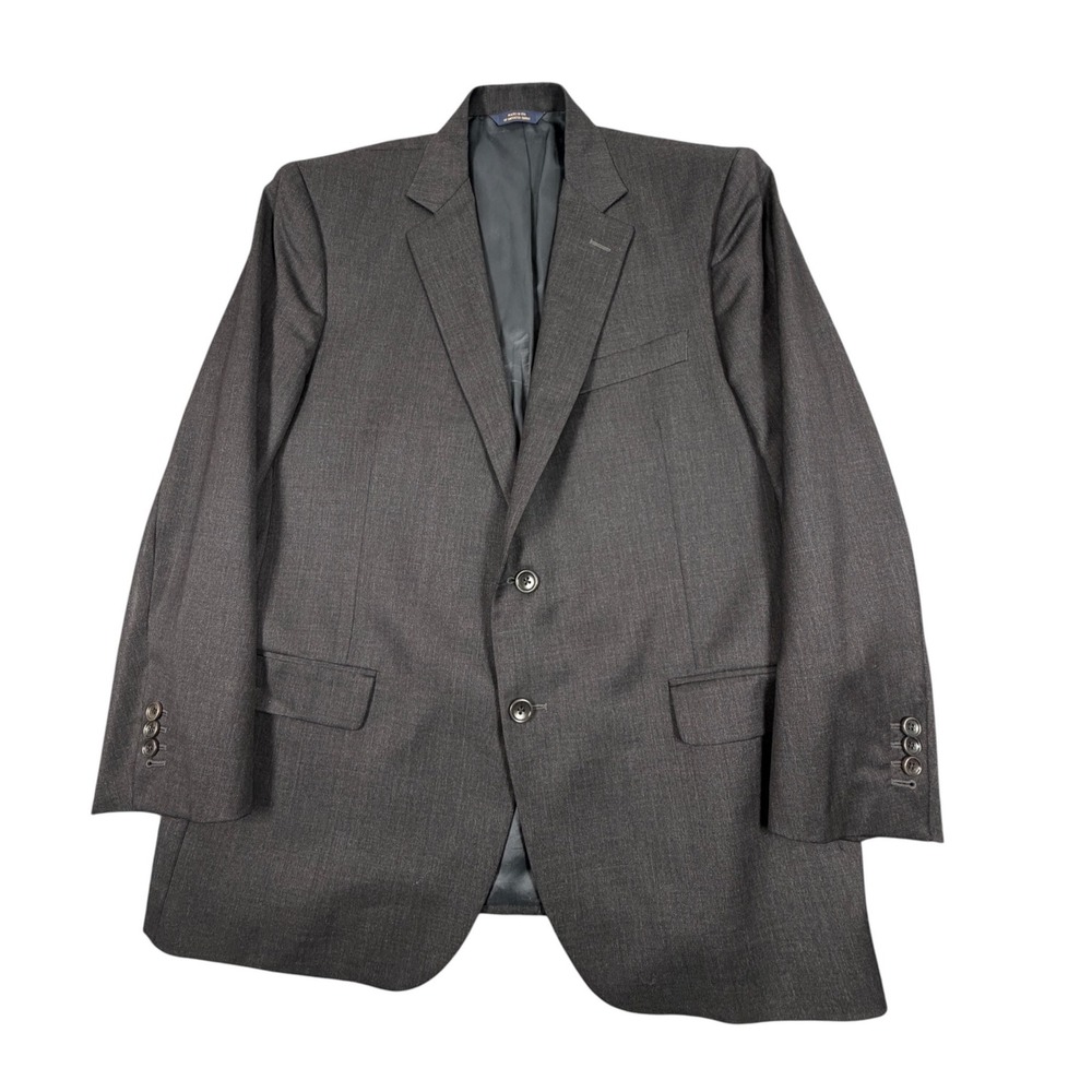 Brooks Brothers 1818 Fitzgerald Trabaldo Togna Mens Blazer Grey Wool 42R